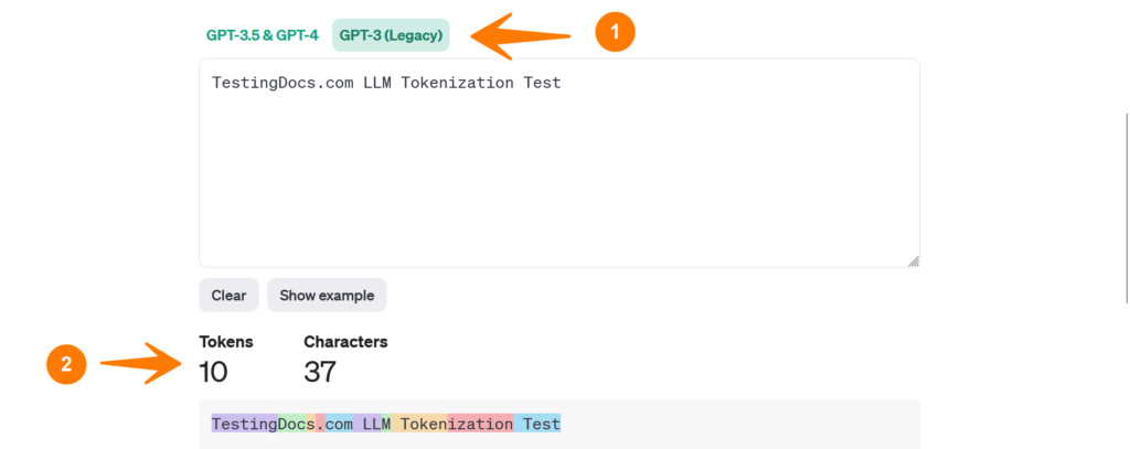 OpenAI Tokenizer Tool TestingDocs