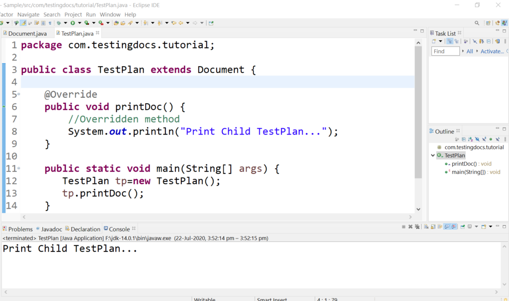 Method Overriding In Java Example 7264