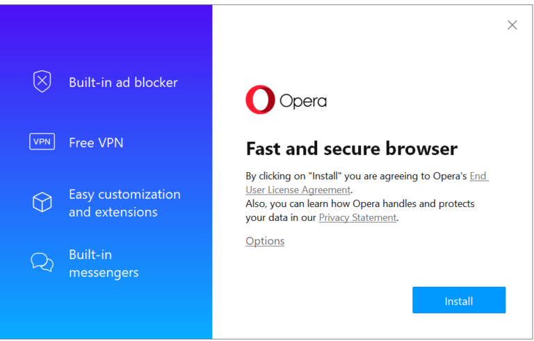 free download opera browser for windows 10