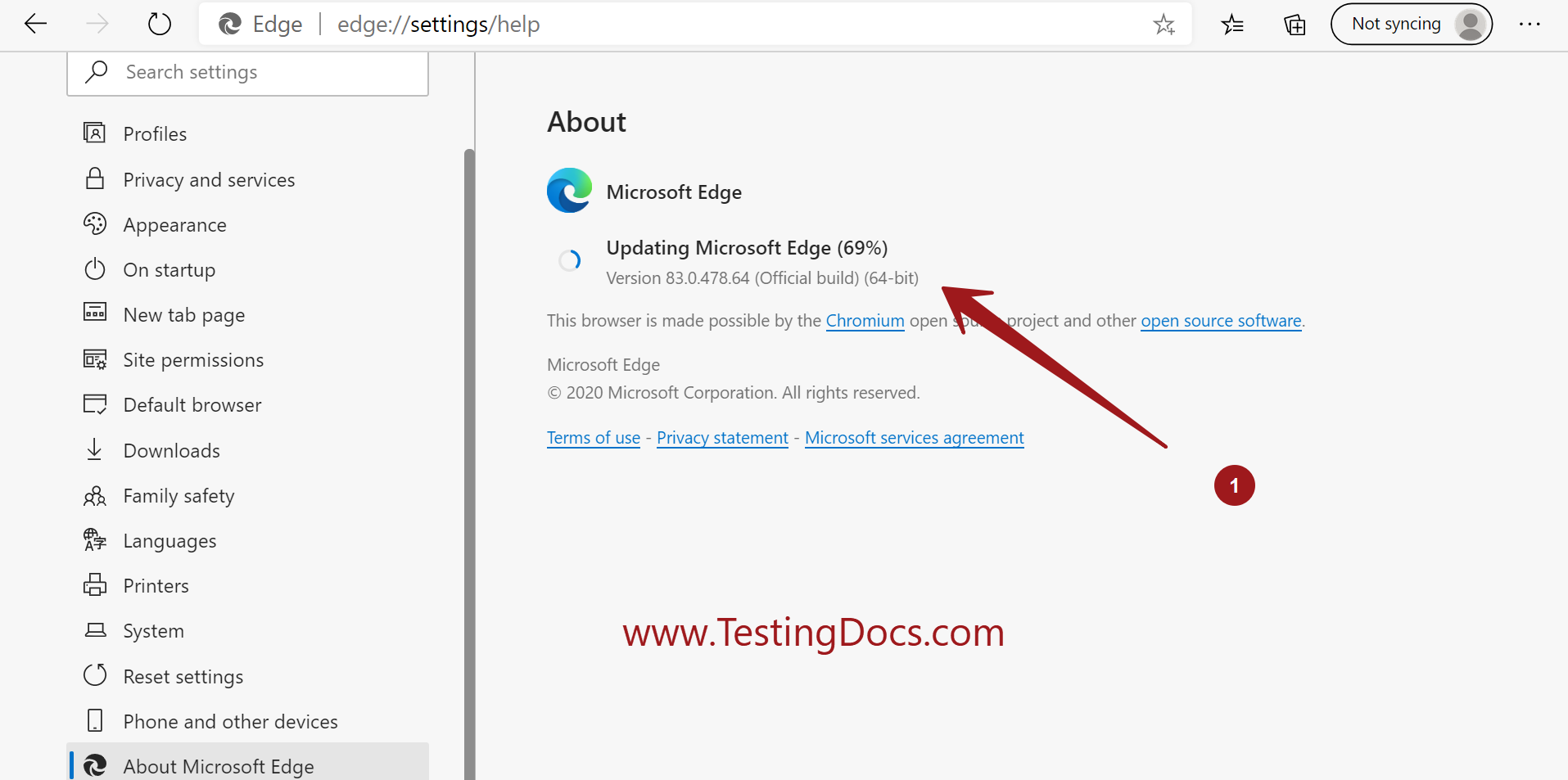 how to contact microsoft edge home page