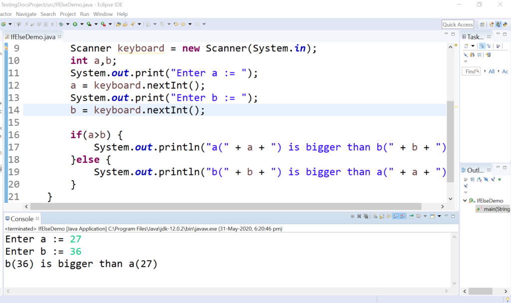 Write A Java Program With If Else Statement 5850