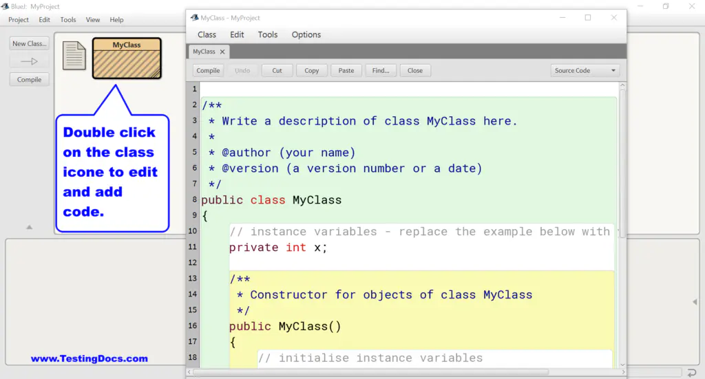 Create Class BlueJ Project [ 2024 ] | TestingDocs.com