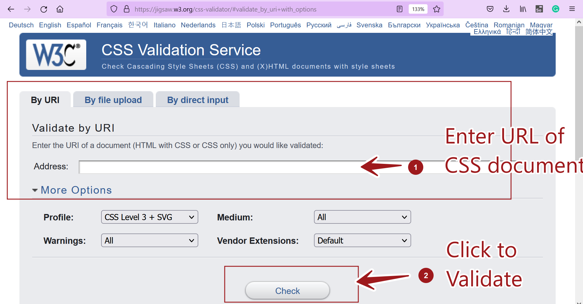 HTML CSS Validator Tools TestingDocs Com
