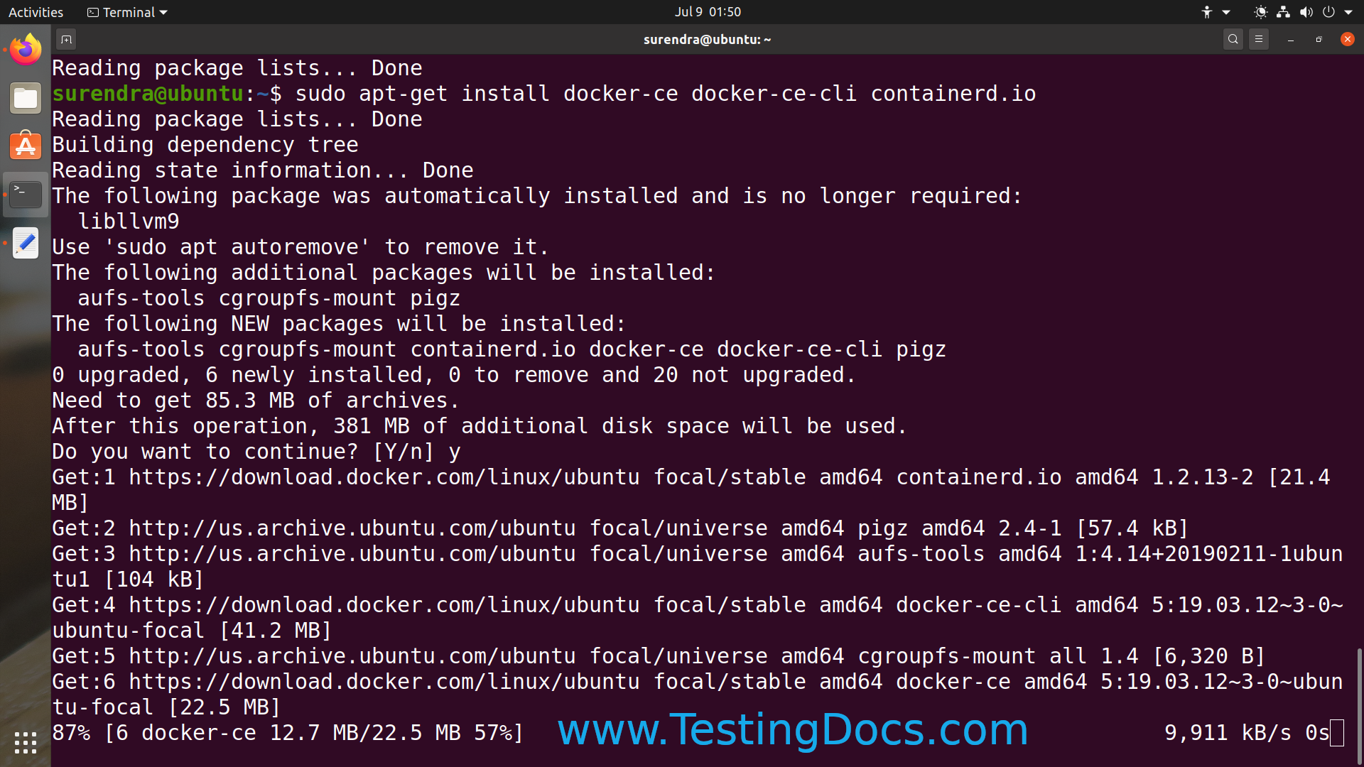 docker desktop for linux