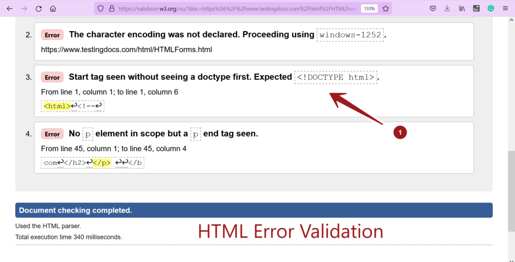 HTML CSS Validator Tools TestingDocs Com