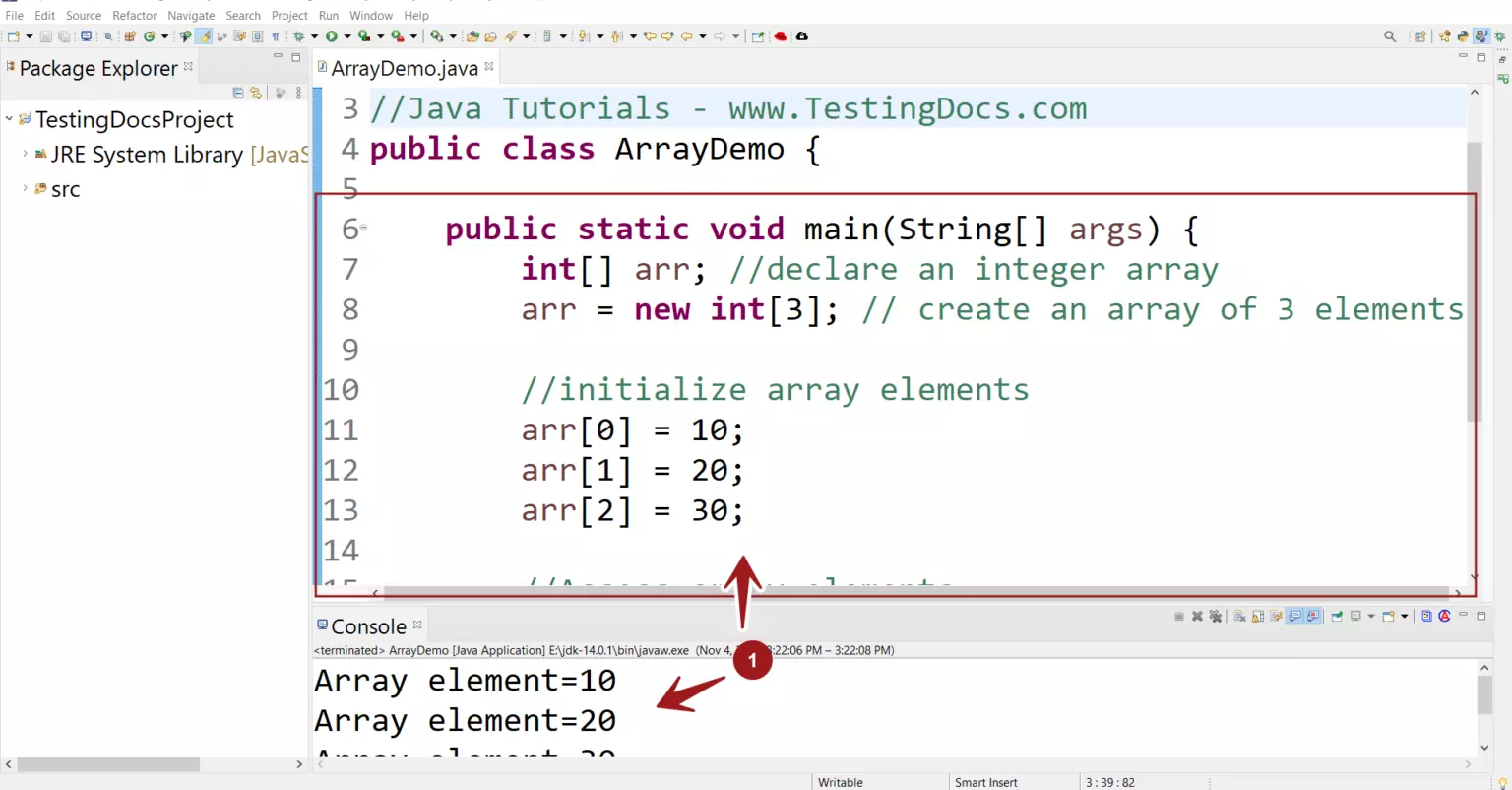 Java Arrays | TestingDocs.com