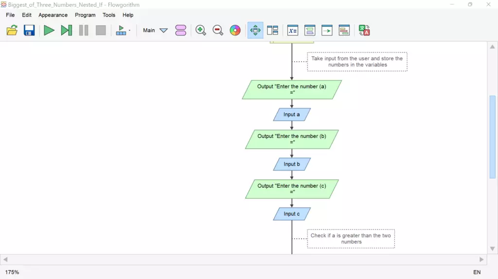 Flowgorithm Nested If Statements - TestingDocs.com