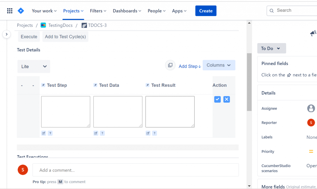 Create Test Case in Jira Software | TestingDocs.com